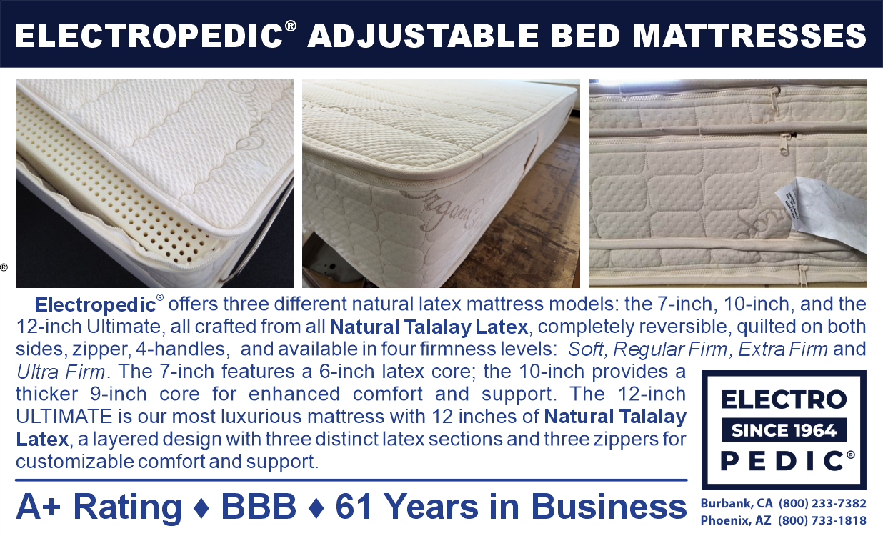 Electropedic adjustable bed mattresses